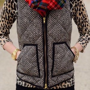 J. Crew Herringbone Vest